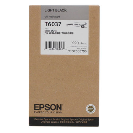 Epson T6037-C13T603700 Açık Siyah Orijinal Kartuş