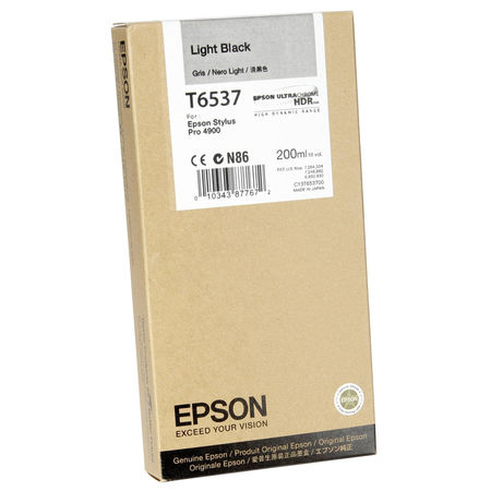 Epson T6537-C13T653700 Açık Siyah Orijinal Kartuş