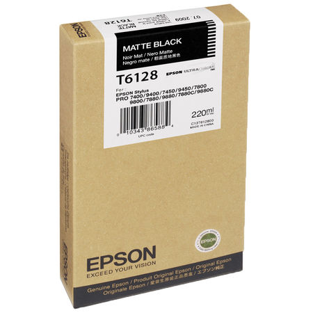 Epson T6128-C13T612800 Mat Siyah Orijinal Kartuş