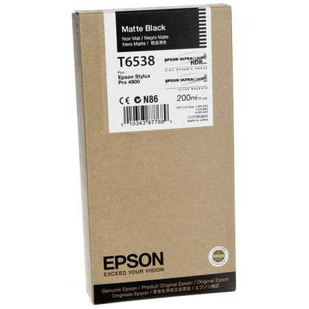 Epson T6538-C13T653800 Mat Siyah Orijinal Kartuş