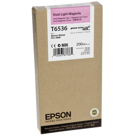 Epson T6536-C13T653600 Açık Kırmızı Orijinal Kartuş