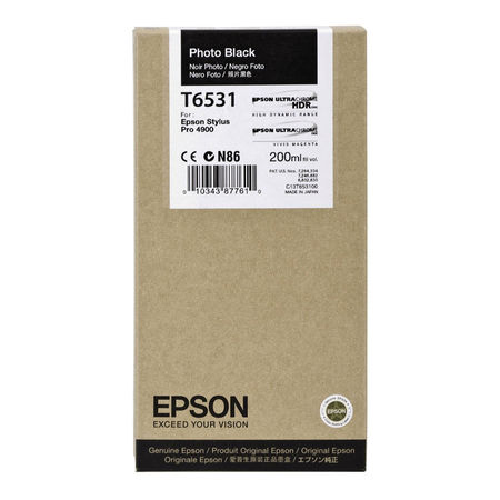 Epson T6531-C13T653100 Foto Siyah Orijinal Kartuş