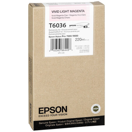 Epson T6036-C13T603600 Açık Kırmızı Orijinal Kartuş