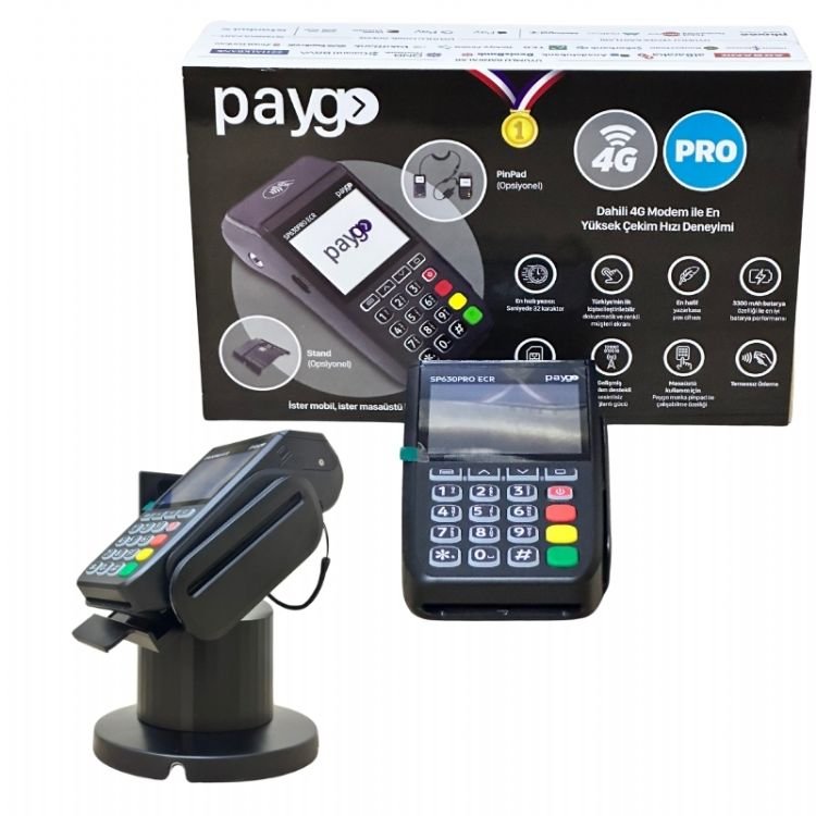 Paygo Sp630 Pro ECR 4G Mobil Pos Yazarkasa