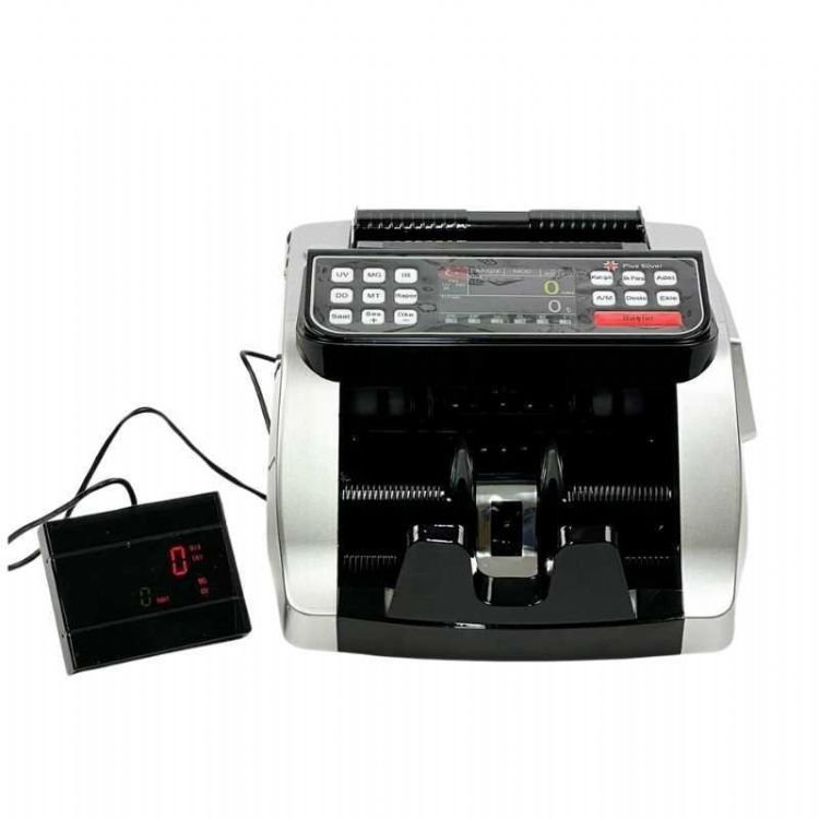 Plus Silver TL / EURO Kağıt Para Sayma Makinesi - Gri / Siyah Renk